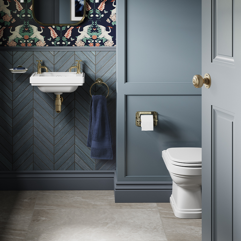 Revamp Your Downstairs Rest room with These Conventional Cloakroom Concepts